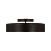 Visual Comfort PCF1051 Dupont 1-lt 12" LED Semi Flush Mount - Aged Iron