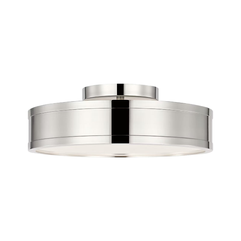 Visual Comfort PCF1051 Dupont 1-lt 12" LED Semi Flush Mount - Polished Nickel