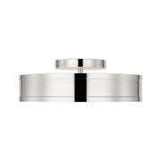 Visual Comfort PCF1051 Dupont 1-lt 12" LED Semi Flush Mount - Polished Nickel