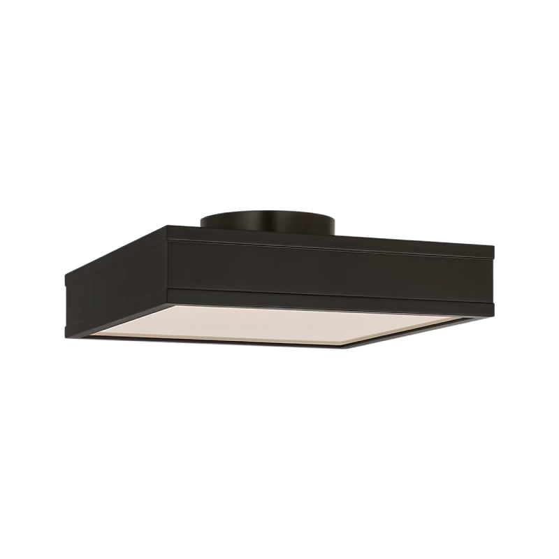 Visual Comfort PCF1071 Dupont 1-lt 12" LED Semi Flush Mount - Aged Iron