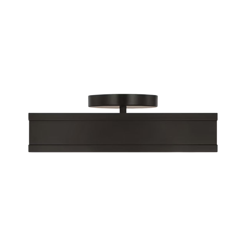 Visual Comfort PCF1071 Dupont 1-lt 12" LED Semi Flush Mount - Aged Iron
