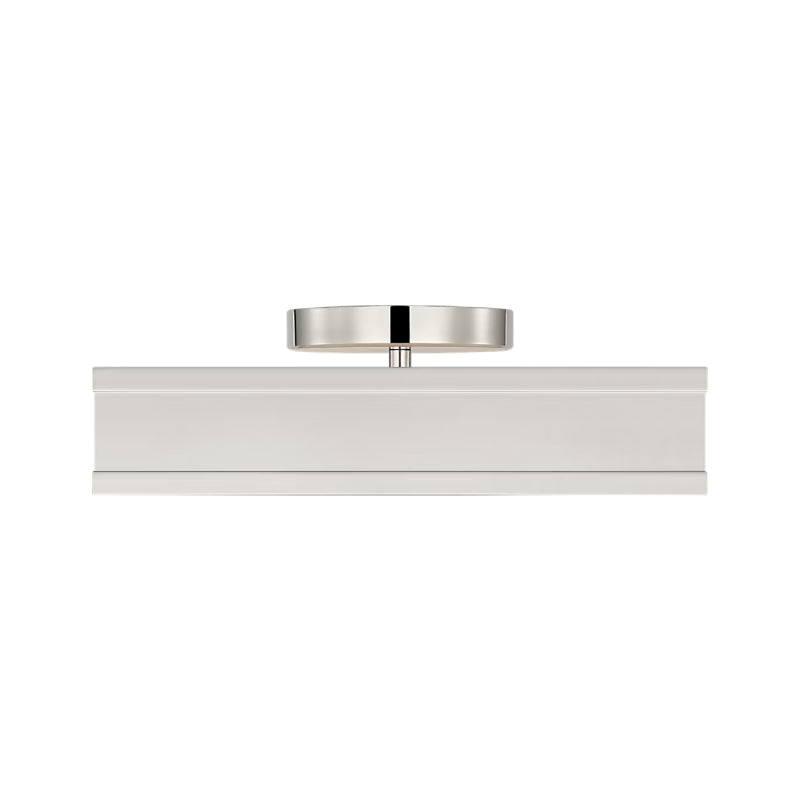 Visual Comfort PCF1071 Dupont 1-lt 12" LED Semi Flush Mount - Polished Nickel
