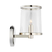 Visual Comfort LV1081 Reynolds 1-lt 9" Tall Bath Sconce - Polished Nickel