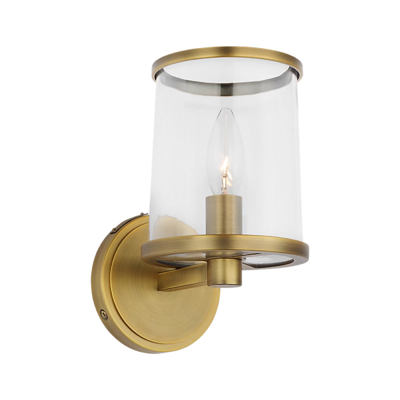 Visual Comfort LV1081 Reynolds 1-lt 9" Tall Bath Sconce - Time Worn Brass
