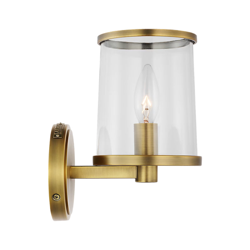 Visual Comfort LV1081 Reynolds 1-lt 9" Tall Bath Sconce - Time Worn Brass