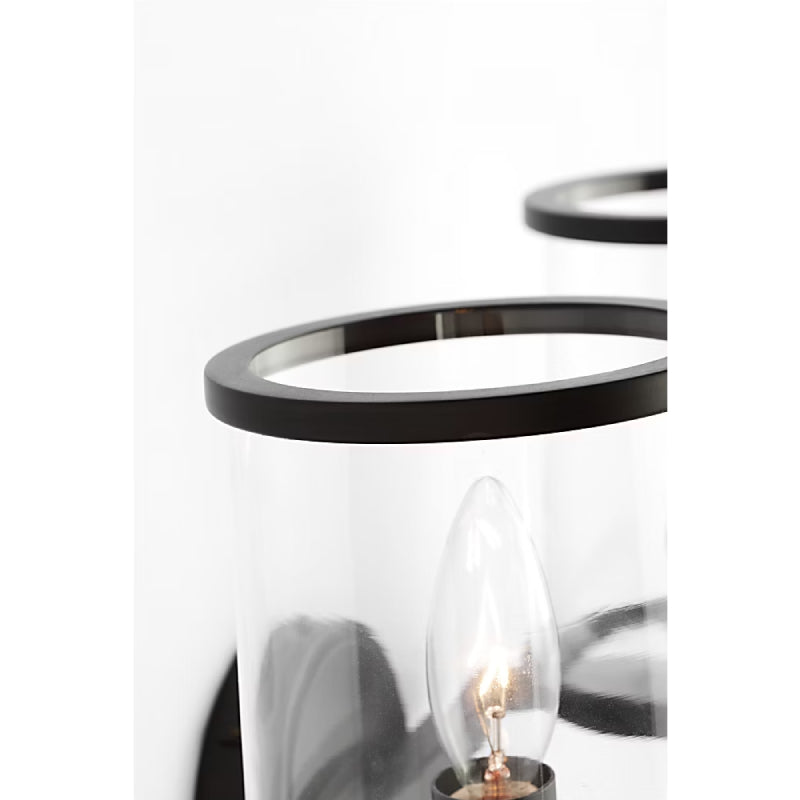 Visual Comfort LV1082 Reynolds 2-lt 15" Medium Vanity Light - Aged Iron