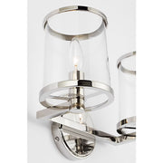 Visual Comfort LV1082 Reynolds 2-lt 15" Medium Vanity Light - Polished Nickel