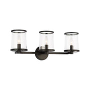 Visual Comfort LV1083 Reynolds 3-lt 24" Large Vanity Light - Aged Iron