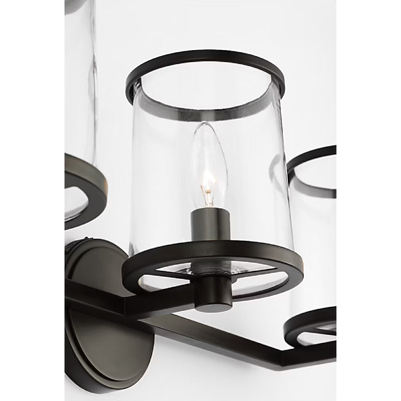 Visual Comfort LV1083 Reynolds 3-lt 24" Large Vanity Light - Aged Iron