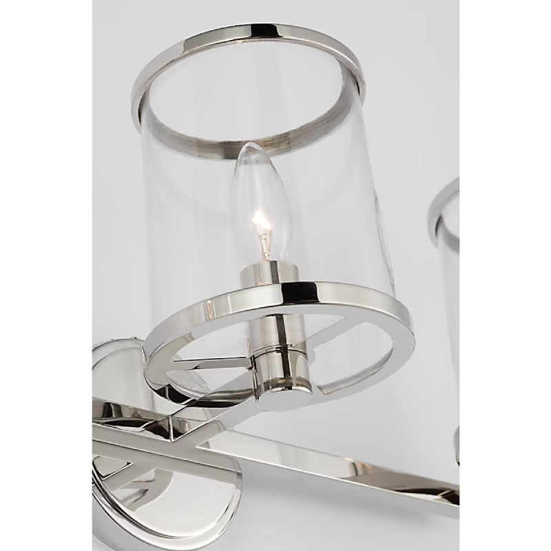 Visual Comfort LV1083 Reynolds 3-lt 24" Large Vanity Light - Polished Nickel