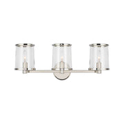 Visual Comfort LV1083 Reynolds 3-lt 24" Large Vanity Light - Polished Nickel