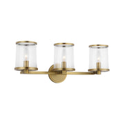 Visual Comfort LV1083 Reynolds 3-lt 24" Large Vanity Light - Time Worn Brass