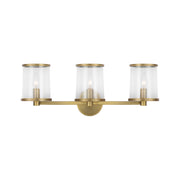 Visual Comfort LV1083 Reynolds 3-lt 24" Large Vanity Light - Time Worn Brass