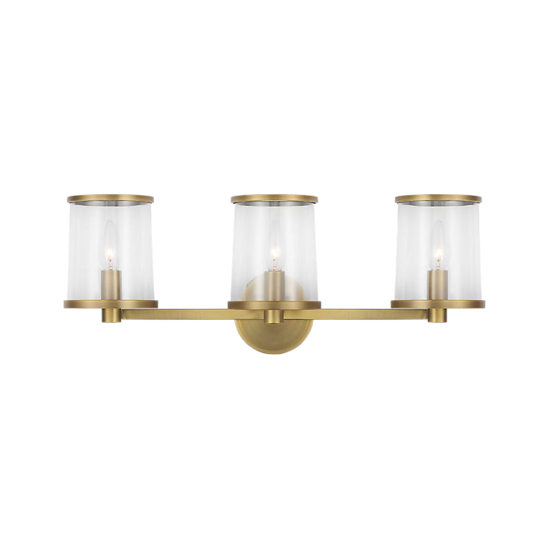 Visual Comfort LV1083 Reynolds 3-lt 24" Large Vanity Light - Time Worn Brass