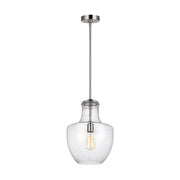 Visual Comfort P1461 Baylor 1-lt 12" Pendant - Satin Nickel