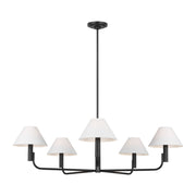 Visual Comfort SLC1005 Colfax 5-lt 41" LED Large Chandelier - Aged Iron