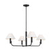 Visual Comfort SLC1014 Colfax 4-lt 35" LED Medium Chandelier - Aged Iron