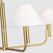 Visual Comfort SLC1014 Colfax 4-lt 35" LED Medium Chandelier - Burnished Brass