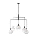 Visual Comfort SLC1036 Torian 6-lt 40" LED Extra Large Chandelier - Aged Iron