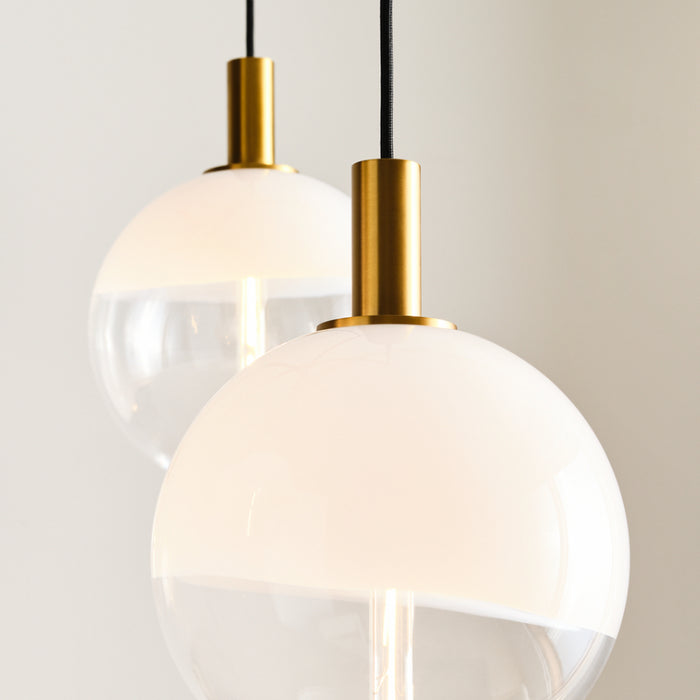 Visual Comfort SLC1036 Torian 6-lt 40" LED Extra Large Chandelier - Burnished Brass