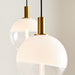 Visual Comfort SLC1036 Torian 6-lt 40" LED Extra Large Chandelier - Burnished Brass