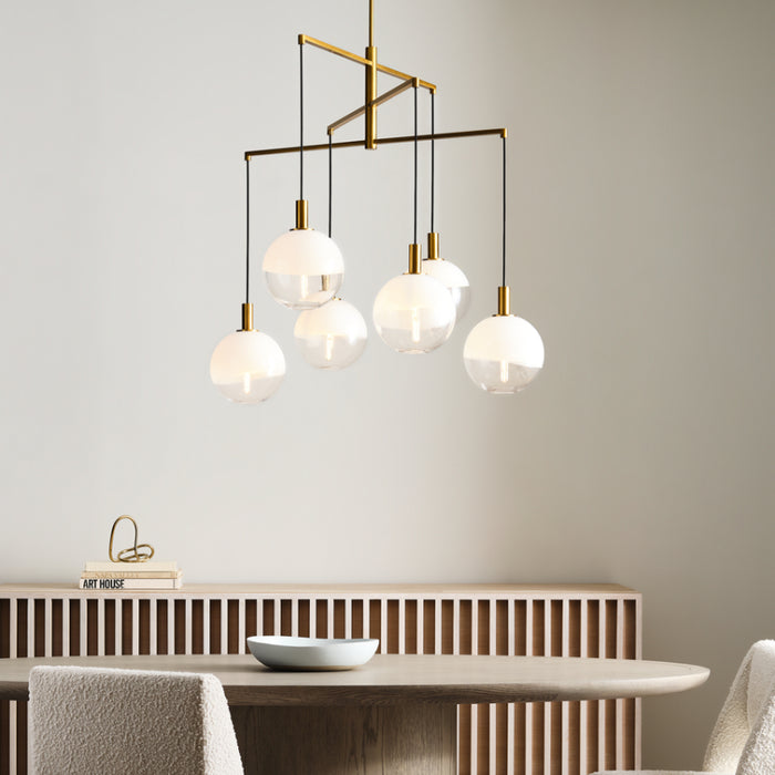 Visual Comfort SLC1036 Torian 6-lt 40" LED Extra Large Chandelier
