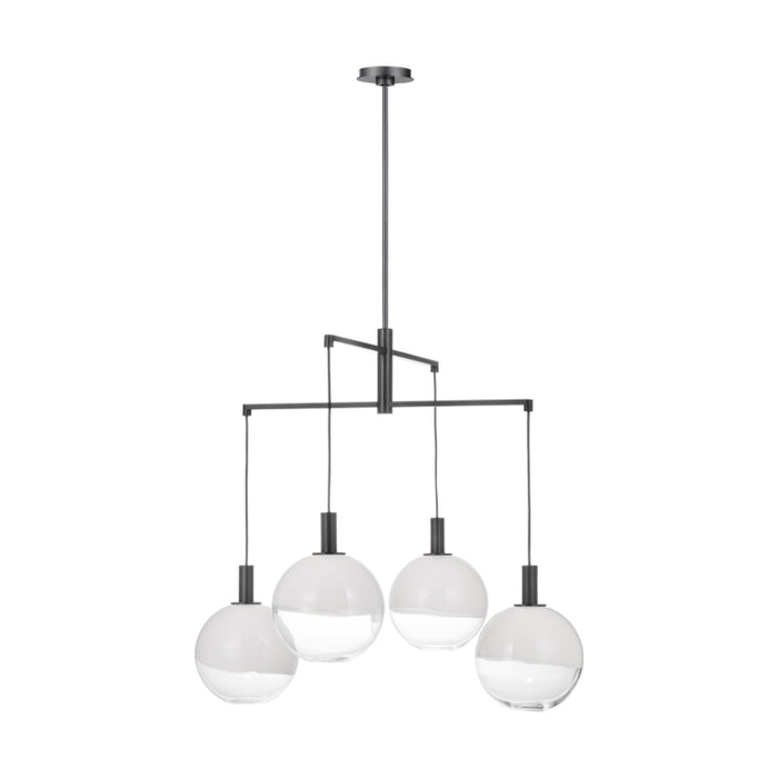 Visual Comfort SLC1044 Torian 4-lt 33" LED Large Chandelier - Aged Iron