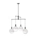 Visual Comfort SLC1044 Torian 4-lt 33" LED Large Chandelier - Aged Iron