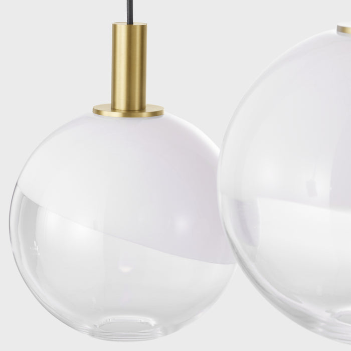 Visual Comfort SLC1044 Torian 4-lt 33" LED Large Chandelier - Burnished Brass