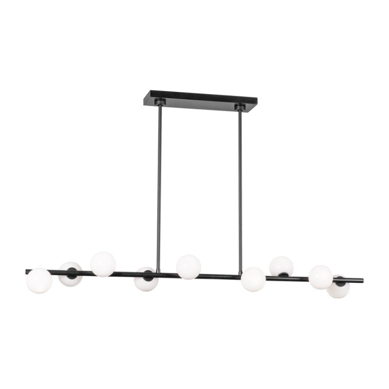 Visual Comfort SLC1059 Altair 9-lt 49" LED Large Linear Chandelier - Aged Iron