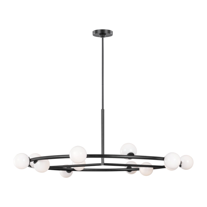 Visual Comfort SLC10612 Altair 12-lt 44" LED Extra Large Chandelier - Aged Iron