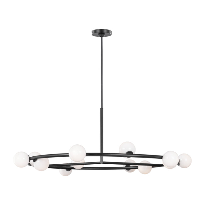 Visual Comfort SLC10612 Altair 12-lt 44" LED Extra Large Chandelier - Aged Iron