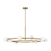 Visual Comfort SLC10612 Altair 12-lt 44" LED Extra Large Chandelier - Burnished Brass