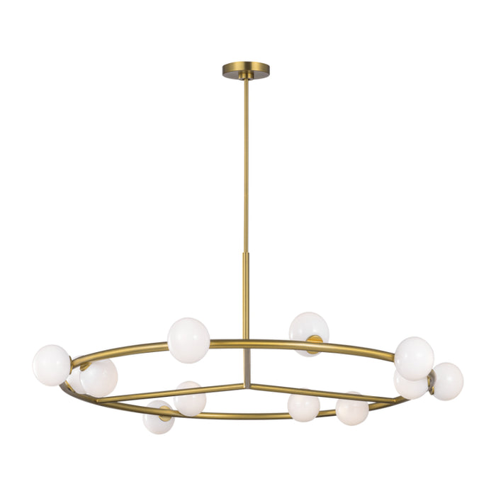 Visual Comfort SLC10612 Altair 12-lt 44" LED Extra Large Chandelier - Burnished Brass