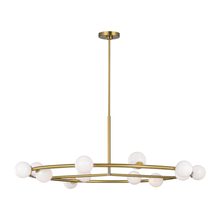 Visual Comfort SLC10612 Altair 12-lt 44" LED Extra Large Chandelier - Burnished Brass