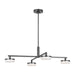 Visual Comfort SLC1074 Khan 4-lt 45" LED Extra Large Chandelier - Aged Iron