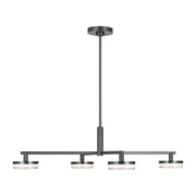 Visual Comfort SLC1074 Khan 4-lt 45" LED Extra Large Chandelier - Aged Iron
