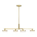 Visual Comfort SLC1074 Khan 4-lt 45" LED Extra Large Chandelier - Burnished Brass