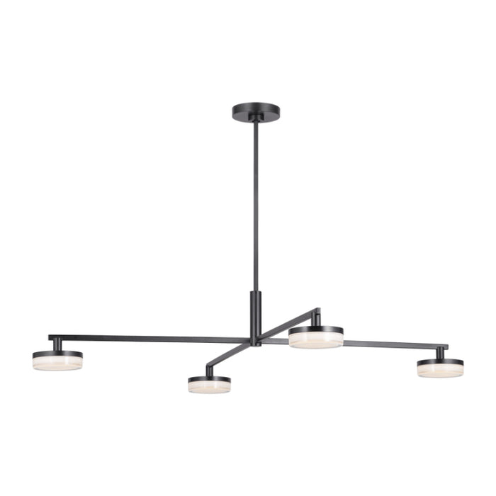 Visual Comfort SLC1084 Khan 4-lt 34" LED Large Chandelier - Aged Iron