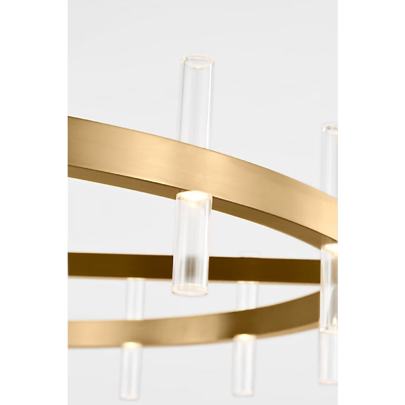 Visual Comfort SLC11032 Silas 36" LED Chandelier - Burnished Brass