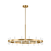 Visual Comfort SLC11032 Silas 36" LED Chandelier - Burnished Brass