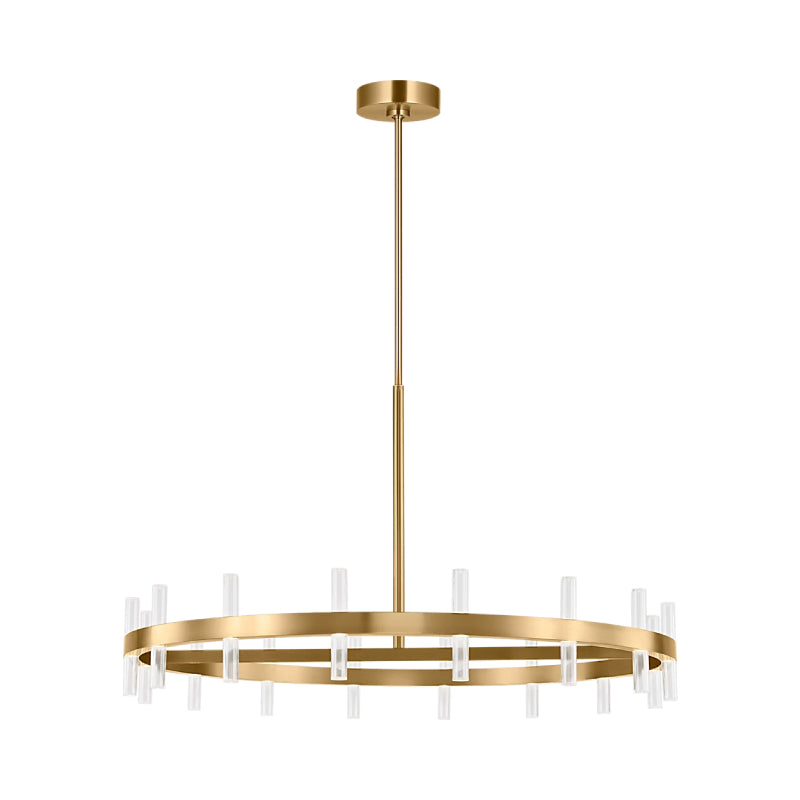 Visual Comfort SLC11032 Silas 36" LED Chandelier - Burnished Brass