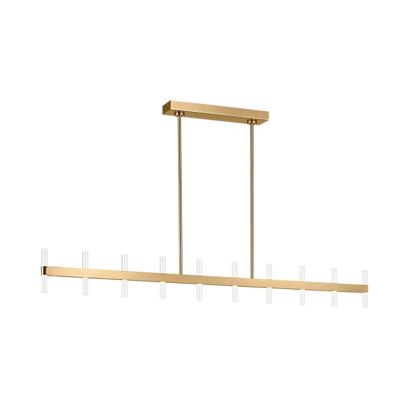 Visual Comfort SLC11120 Silas 56" LED Linear Chandelier - Burnished Brass