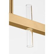 Visual Comfort SLC11120 Silas 56" LED Linear Chandelier - Burnished Brass