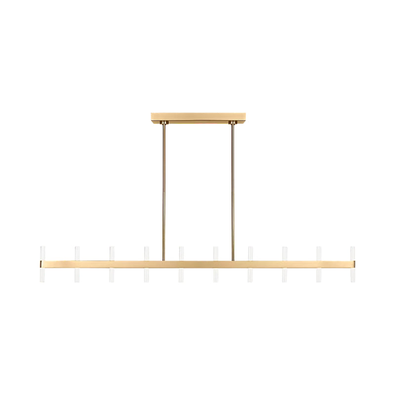Visual Comfort SLC11120 Silas 56" LED Linear Chandelier - Burnished Brass