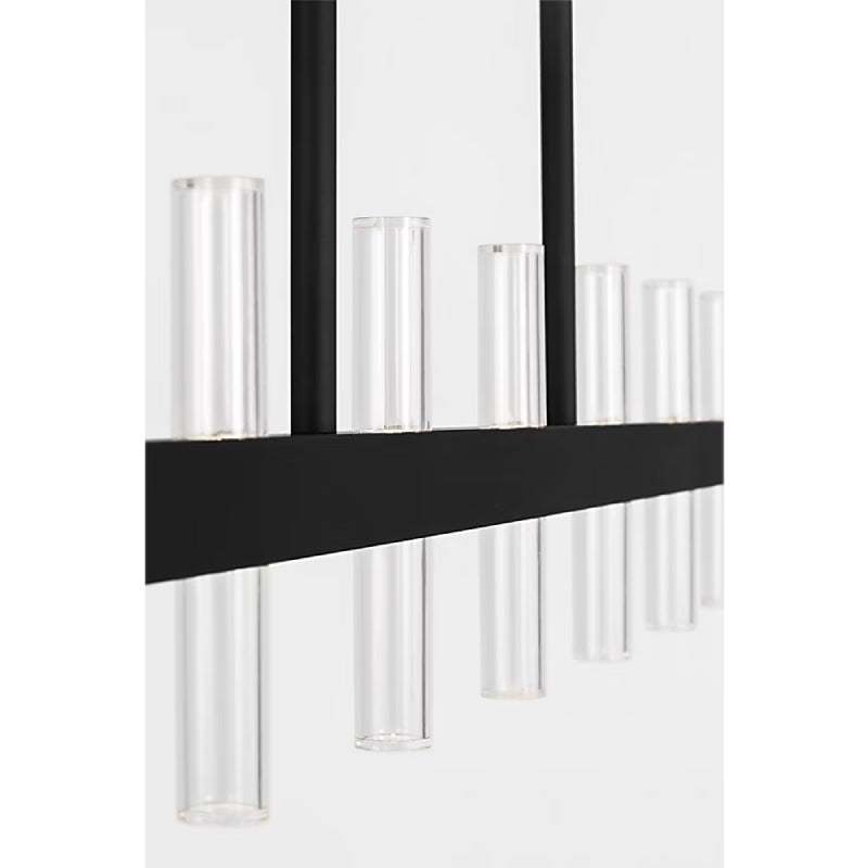 Visual Comfort SLC11120 Silas 56" LED Linear Chandelier - Midnight Black