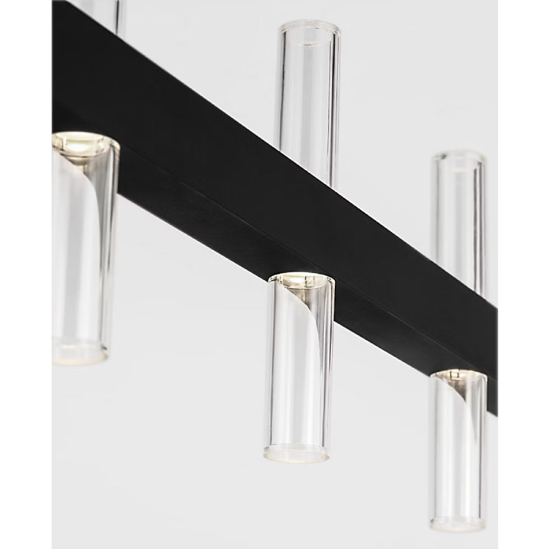 Visual Comfort SLC11120 Silas 56" LED Linear Chandelier - Midnight Black
