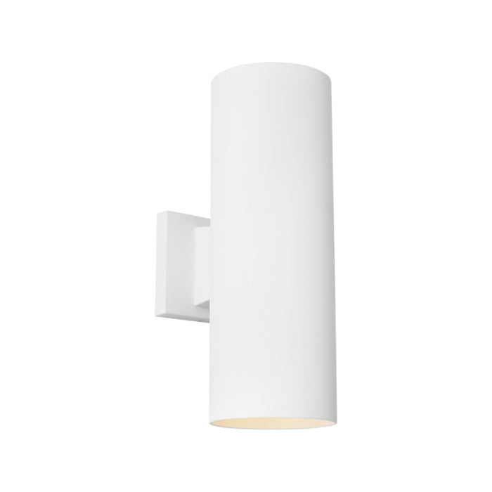 Visual Comfort SLO1152 Cylinders 2-lt 14" Outdoor Medium Wall Lantern - Outdoor Textured White