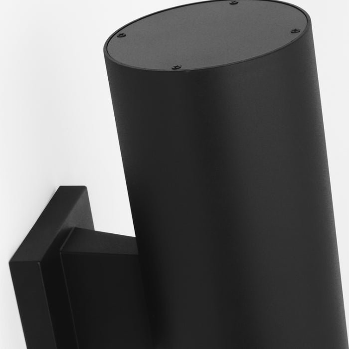 Visual Comfort SLO1152 Cylinders 2-lt 14" Outdoor Medium Wall Lantern - Textured Black