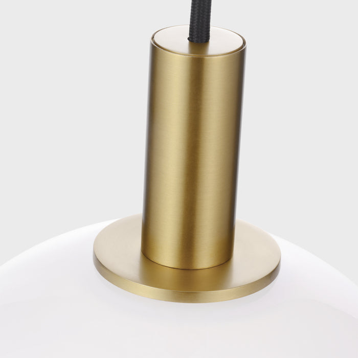 Visual Comfort SLP1001 Torian 1-lt 9" LED Small Pendant - Burnished Brass